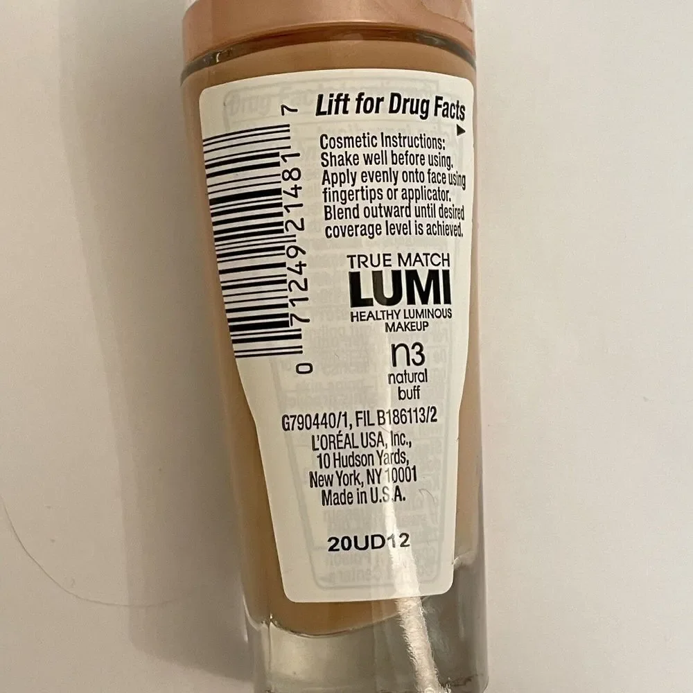 L'OREAL PARIS N3 Neutral True Match LUMI Healthy Luminous Foundation SPF 20